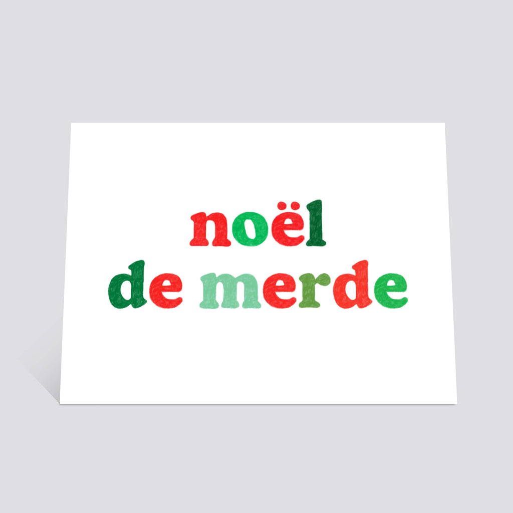Carte "Noël de merde"